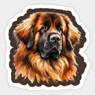 Leonberger Watercolor - Beautiful Dog Sticker